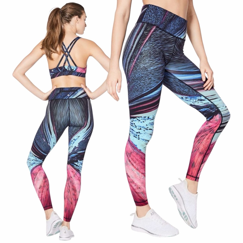 Lululemon Speed Wunder Under Tight Leggings Nulux Electrobeam Speed Tight Multi
